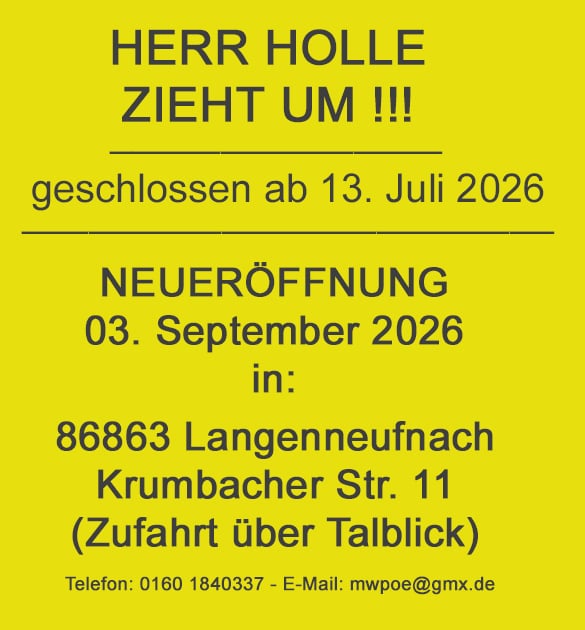Herr Holle zieht um